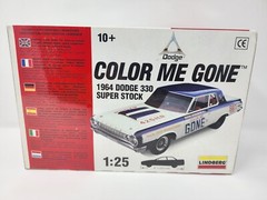 Lindberg Color Me Gone 1964 Dodge 330 Super Sport 1/25 Scale Car Model Kit 72156