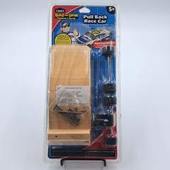 Lowe’s Build & Grow Wooden Pull‑Back Race Car Kit – Kids DIY Wood Model New