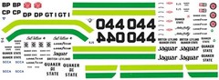 #4 – #04 – #44 Bob Tullius Jaguar Racing 1/24th Scale Waterslide Decals