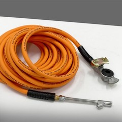 Aquilaplain 50ft Truck Air Hose Tire Inflator Glad Hand 3/8in Hybrid 300PSI Heav