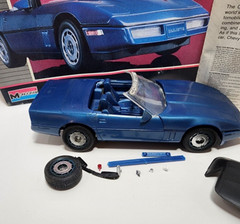 Monogram Metal Flake 1987 Corvette Roadster Model Kit # 2742 Prebuilt
