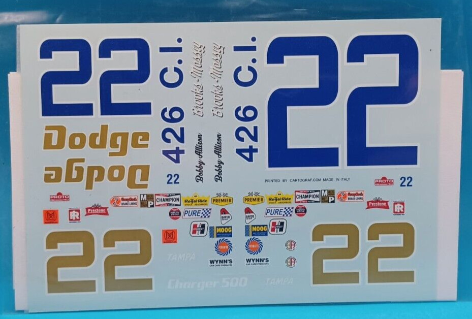 Unknown | No. ? | 1:25 #22 Bobby Allison Charger 500 Decals