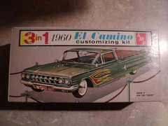 Antique 1/25 SMP 1960 El Camino 3in1 Customizing Kit Complete Minimally Started