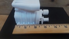 Supercharger Blower V8 Rc Car model engine 3D printed 1:6 scale