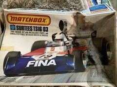 1975 Matchbox 1/32 Surtees TS16/03 Model Kit DAMAGED BOX UNBUILT MISSING A TIRE