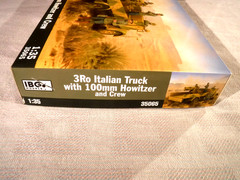 1/35 IBG Models WWII 3Ro Italian Truck w/100mm Howitzer & 4 Crew N Africa #35065