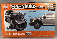 FORD RAPTOR Model Airfix QUICK BUILD Snap On Kit J6053 Gray F150 Pickup Truck
