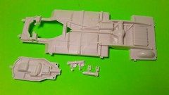 1963 Nova Chevy II Station Wagon 1/25 Frame Chassis AMT Craftsman Model Car Part