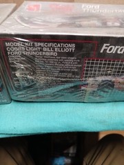 2 New Amt Ertl bill Elliot Ford Thunderbird 6740 Model Kits 1991 Nascar