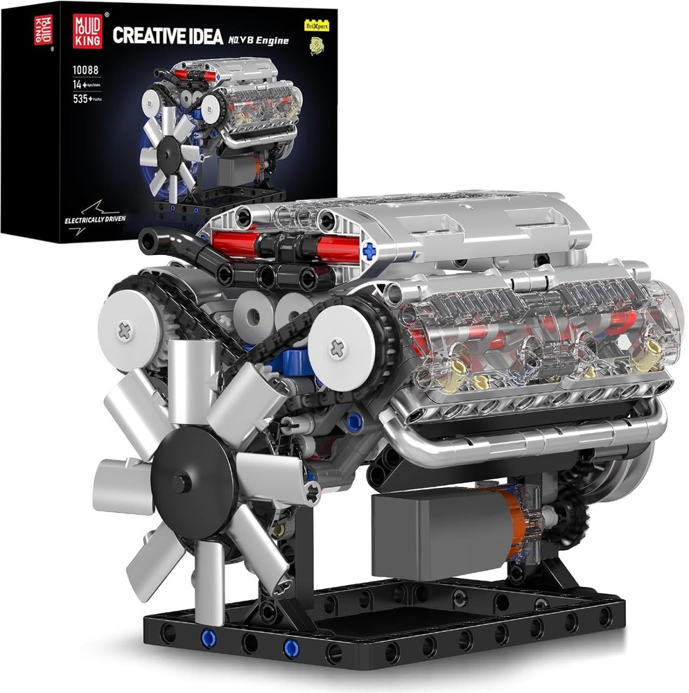 V8 Internal Combustion Ohc Engine Motor Working Model Haynes Kit New