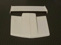 Resin Cowl Hood & Rear Spoiler Combo for ’92, ’96 & 454 SS Chevy P/U AMT 1/25.