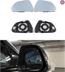 Fits for Exterior Mirrors Glass Side Rear View Mirror White Lens Door Mirror