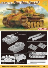 Dragon 1/72 German Sd.Kfz.171 Panther Ausf.F (7647) New