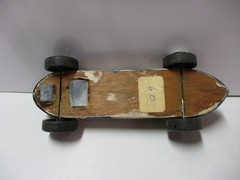 Vintage Wooden Soap Box Derby Race Car