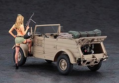 Hasegawa 1/24 Pkw.K1 Kubelwagen Type 82 Balloon Tire SP473 Model Kit Age 13+