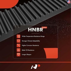 A-Premium Engine Timing Belt Compatible with Hyundai Elantra 1999-2012, Tucson