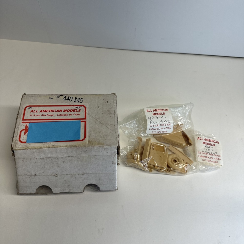 Resin All American Models 1940 Parts kit & 1 ton wheels RARE. HTF