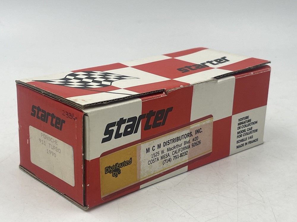 Starter 1/43 Porsche 911 Turbo 1990 model kit Made In France