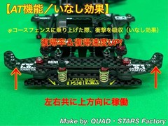 [For Mini 4WD/FM-A] 2-axis AT pivot + front lantern [J-CUP2023]