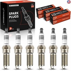 A-Premium Iridium Platinum Spark Plugs (Pack of 6) Compatible with Ford F-150