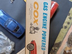 🔥VTG 1965 COX GAS POWERED CORVETTE STING RAY ORIGINAL BOX COMPLETE W/ GLOW FUEL