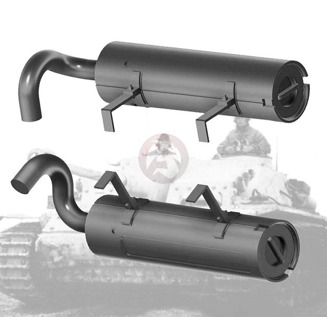Rado 1/16 120mm Tropical Air Filters for StuG III / StuG 40 (Das Werk) RDM16S01