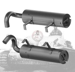 Rado 1/16 120mm Tropical Air Filters for StuG III / StuG 40 (Das Werk) RDM16S01