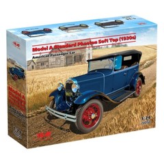 Model A Standard Phaeton Soft Top (1930s) American Passenger Car 1:24 ICM 24050