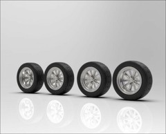 1:16 18″ Shelby style Deep and Narrow Wheels and Tires