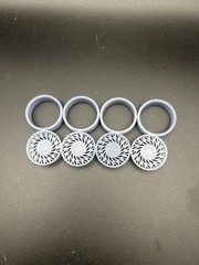 1/25 Scale Resin 26 Inch Model Car Wheel Set