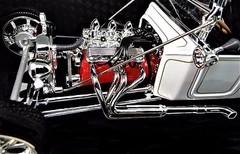 1:18 Race Car Corvette Engine in Dragster 24 Built Model 12 55 1955 57 1957 1963