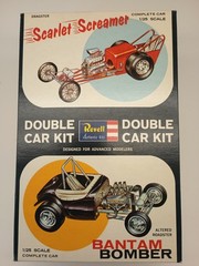 Vtg REVELL 1963 Double Car Kit Scarlet Screamer & Bantam Bomber Dragster Sealed