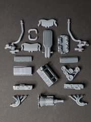 572 ENGINE – TURBO CHARGED 3D print 1:8 1:12 1:18 1:24 scale JPGMODELS Italeri
