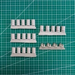 1/72 Scale Die-Cast Resin Model Assembled Kit Barrels Accessories Set Unassem…