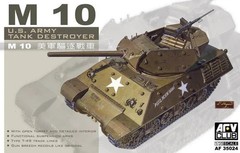 AFV Club 1/35 US Army M10 Tank Destroyer Plastic Model Kit #35024
