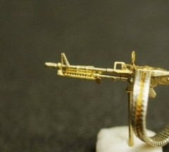 Mini World 7245a M60 Machine Gun USA 1:72 scale brass model kit
