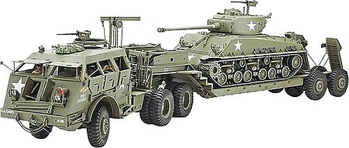 Tamiya US 40-Ton Tank Transporter – Plastic Model Military Vehicle Kit – 1/35