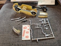 Vintage ’60’s Palmer Plastics MG Rally Model car started in box