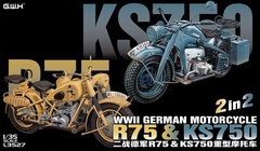 Great Wall Hobby 1/35 German R75 & KS750 2 In 2 L3527