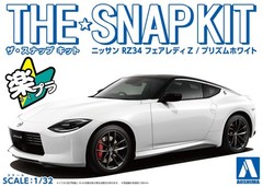 AOSHIMA 1/32 The Snap Kit Series Nissan RZ34 Fairlady Z Prism White Color-coded