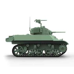 SSMODEL SS72506 1/72 25mm Military Model Kit US M3A3 Stuart Light Tank
