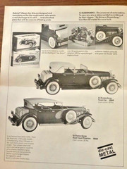 Vintage Gabriel 1:20 “Henry’s Unforgettable” 1909 Model T Touring Metal Auto Kit