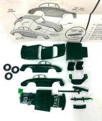 Vintage Aurora Porsche Carrera 1/32 Model Kit No. 539-50 INCOMPLETE Parts Only 1