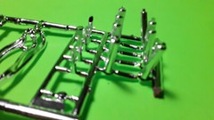 AMT 70 1970 Chevy Impala 1/25 Stock 454 Big Block V8 Engine Heavy Chrome Headers