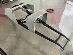 1/24 Custom Bobbed Drilled and Pinched 32 Big Deuce Frame. With V Bar