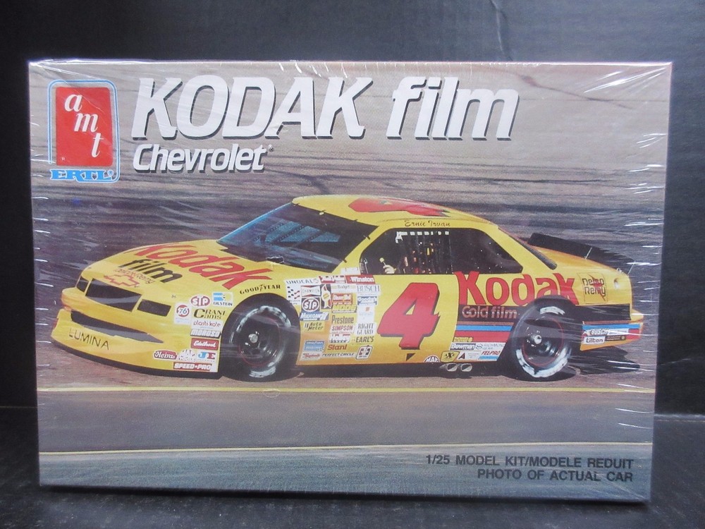 AMT Kodak Film Chevrolet # 4 Ernie Irvan Stock Car Model Kit #6727