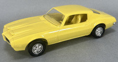 1973 Pontiac Firebird Formula 400 Yellow Dealer Promo Model Car