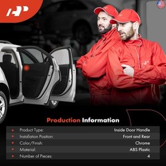 A-Premium – Interior Door Handle Levers Front Rear Driver Passenger –