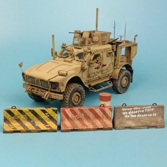 1/35 Diorama Garage Cement Barriers Model Tank Military Scene Accessories Props