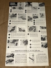 1959 Monogram ‘Slingshot’ Dragster Model Kit Instructions Sheet PC49